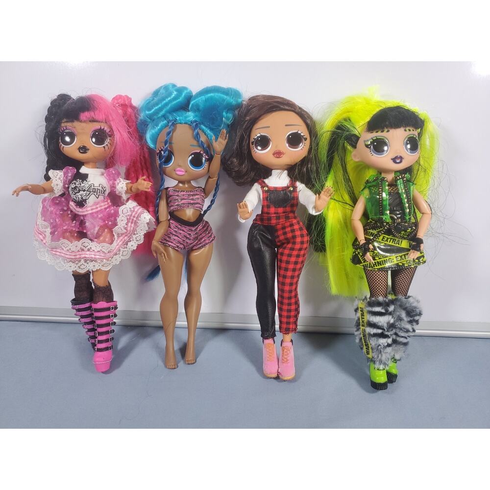 LOL Surprise OMG Remix Rock Dolls Lot of 4 Metal Chick Ferocious Bhad Gurl Fame - Picture 6 of 11